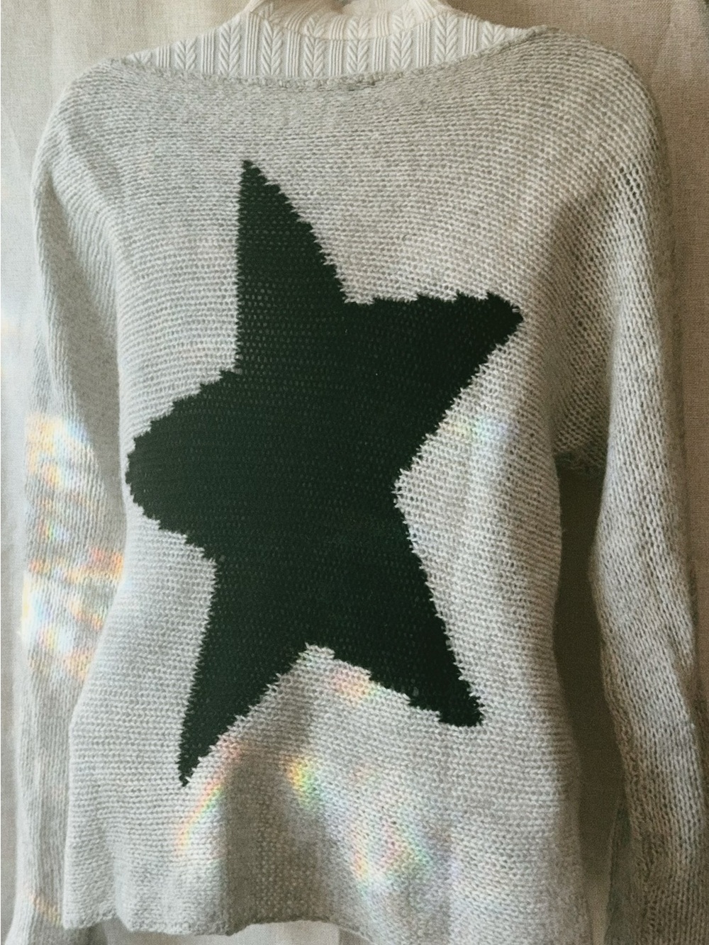 ⭐ 360 Cashmere • 100% Cashmere Star Sweater • Winter Oat • Size M - Picture 2 of 12